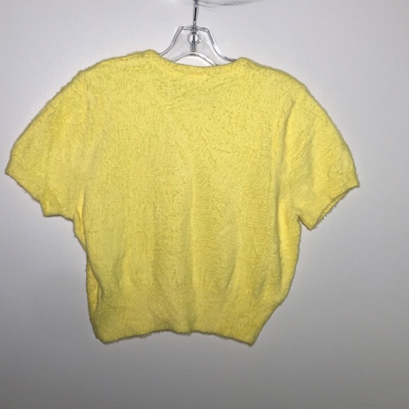NWT Levi's Womens Yellow Fuzzy Sweater - Picture 5 of 7